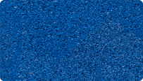 L'échantillon en couleur Bleu gentiane de WARCO (RAL 5010) pour les surfaces monochromes en EPDM vierge.