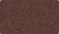 L'échantillon en couleur Marron chocolat de WARCO pour les surfaces monochromes en granulat de caoutchouc SBR noir et liant de coloris marron.