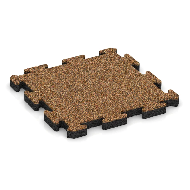 Klickfliese von WARCO im Farbdesign Rattan Lounge mit den Abmessungen 50 x 50 x 4 cm | 0,25 m². Produktfoto von Artikel 2837 in der Aufsicht von schräg vorne.