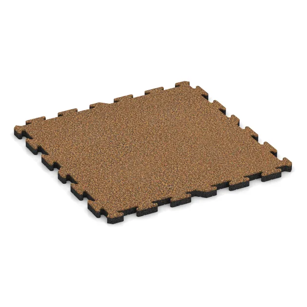 Tapis de Protection Fitness HD de WARCO en couleur Terre cuite au format 1000 x 1000 x 40 mm. La photo de l’article 3410 dans la vue complète de face.