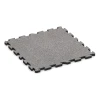 Fitness-Bodenschutzmatte HD von WARCO im Farbdesign Grau Melange mit den Abmessungen 100 x 100 x 4 cm | 1,00 m². Produktfoto von Artikel 4584 in der Aufsicht von schräg vorne.