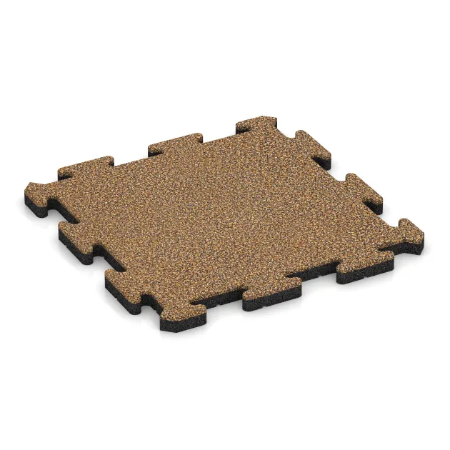 Ballspielplatte von WARCO im Farbdesign Rattan Lounge mit den Abmessungen 500 x 500 x 30 mm. Produktfoto von Artikel 4102 in der Aufsicht von schräg vorne.
