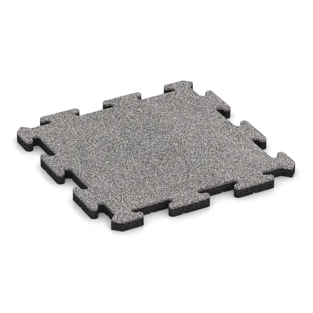 Poolfliese von WARCO im Farbdesign Grau Melange mit den Abmessungen 500 x 500 x 30 mm. Produktfoto von Artikel 4533 in der Aufsicht von schräg vorne.