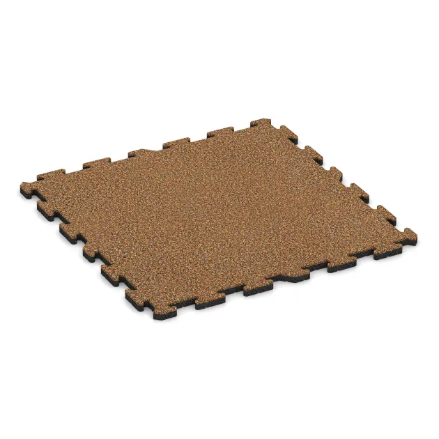 Tapis de Protection Fitness HD de WARCO en couleur Terre cuite au format 1000 x 1000 x 30 mm. La photo de l’article 3230 dans la vue complète de face.