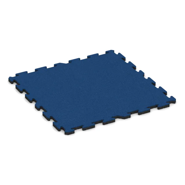 Tapis de Protection Fitness de WARCO en couleur Bleu Gentiane au format 1000 x 1000 x 30 mm. La photo de l’article 5810 dans la vue complète de face.