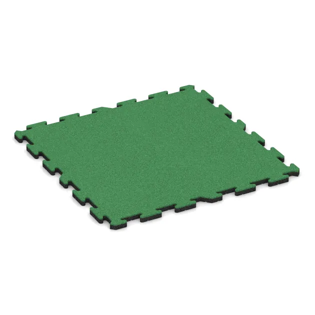 Indoor-Klickfliese von WARCO im Farbdesign Maigrün mit den Abmessungen 1000 x 1000 x 30 mm. Produktfoto von Artikel 5827 in der Aufsicht von schräg vorne.