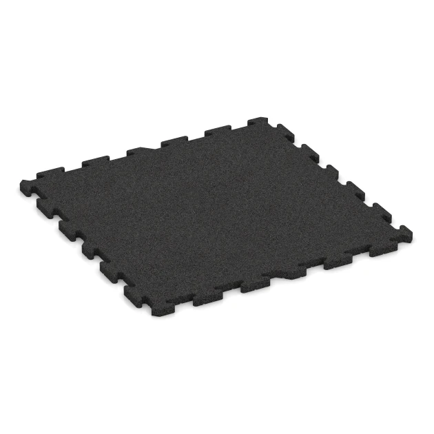 Spiel-Bodenbelag von WARCO im Farbdesign Anthrazit mit den Abmessungen 100 x 100 x 3 cm | 1,00 m². Produktfoto von Artikel 3324 in der Aufsicht von schräg vorne.