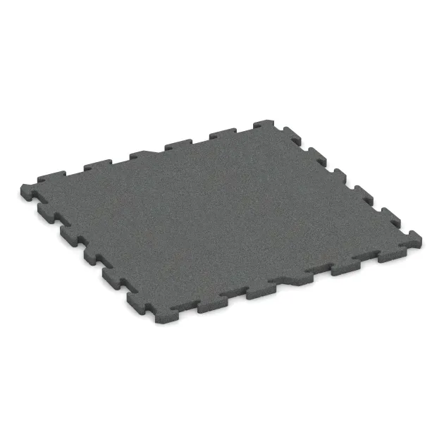 Tapis de Protection Fitness de WARCO en couleur Gris ardoise au format 1000 x 1000 x 30 mm. La photo de l’article 3375 dans la vue complète de face.