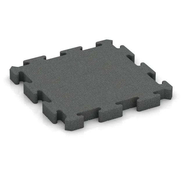 Ballspielplatte HD von WARCO im Farbdesign Schiefergrau mit den Abmessungen 500 x 500 x 50 mm. Produktfoto von Artikel 4206 in der Aufsicht von schräg vorne.