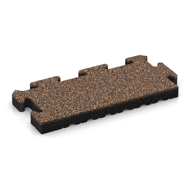 Randplatte von WARCO im Farbdesign Bast & Borke mit den Abmessungen 500 x 235 x 40 mm. Produktfoto von Artikel 4946 in der Aufsicht von schräg vorne.