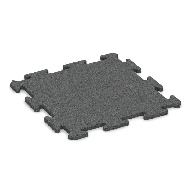 Spielmatte von WARCO im Farbdesign Schiefergrau mit den Abmessungen 500 x 500 x 18 mm. Produktfoto von Artikel 3917 in der Aufsicht von schräg vorne.