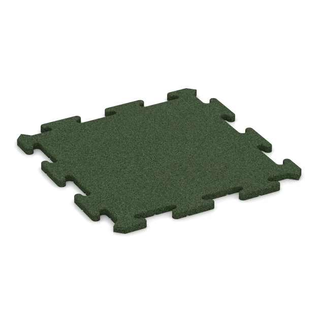 Indoor-Klickfliese von WARCO im Farbdesign Grasgrün mit den Abmessungen 50 x 50 x 1,8 cm | 0,25 m². Produktfoto von Artikel 5687 in der Aufsicht von schräg vorne.