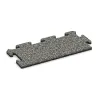 Randplatte von WARCO im Farbdesign Grauer Granit mit den Abmessungen 500 x 235 x 18 mm. Produktfoto von Artikel 4690 in der Aufsicht von schräg vorne.