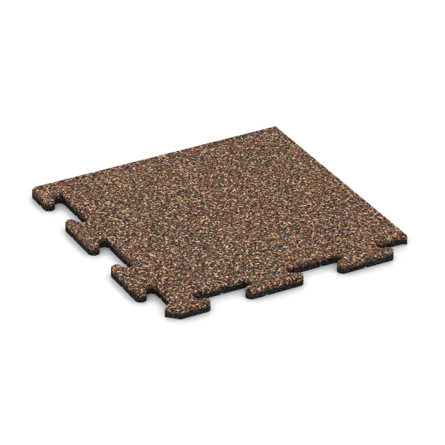 Eckplatte von WARCO im Farbdesign Bast & Borke mit den Abmessungen 485 x 485 x 18 mm. Produktfoto von Artikel 4770 in der Aufsicht von schräg vorne.