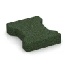 Pavés en caoutchouc de WARCO en couleur Vert herbe au format 20 x 16,5 x 4,3 cm | 0,0278 m². La photo de l’article 3605 dans la vue complète de face.