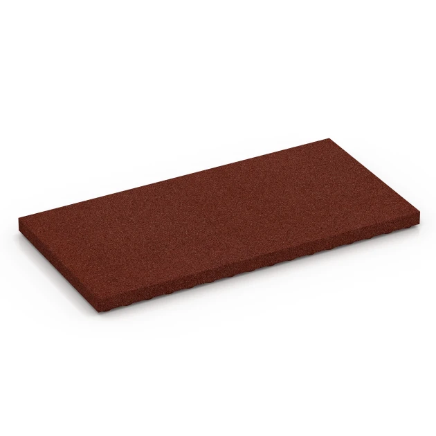 Dalle d'écurie Confort de WARCO en couleur Rouge brique au format 100 x 50 x 5 cm. La photo de l’article 6649 dans la vue complète de face.