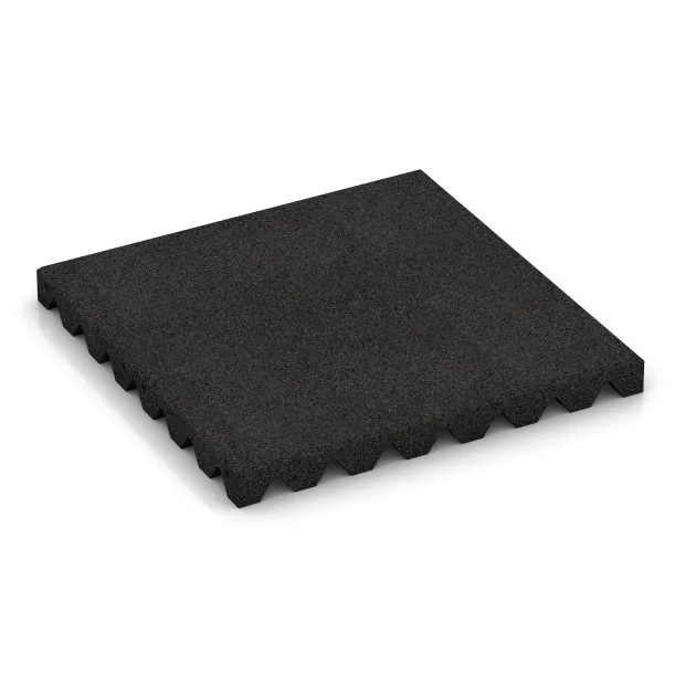 Wandschutzplatte von WARCO im Farbdesign Anthrazit mit den Abmessungen 500 x 500 x 45 mm. Produktfoto von Artikel 0654 in der Aufsicht von schräg vorne.