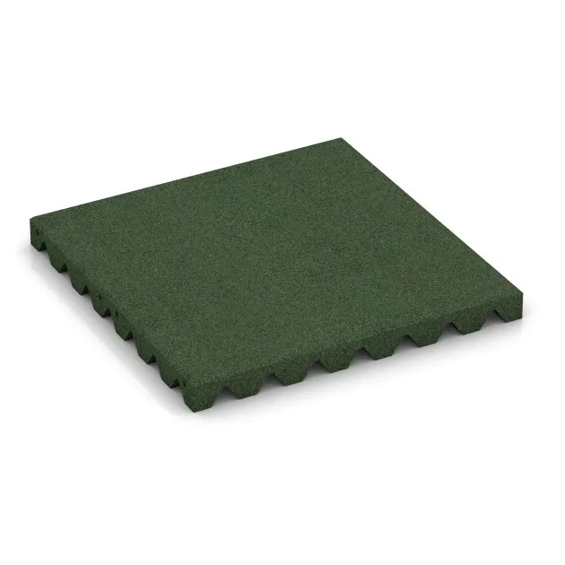 Dalle acoustique de WARCO en couleur Vert gazon au format 500 x 500 x 45 mm. La photo de l’article 3864 dans la vue complète de face.