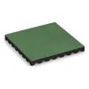 Fallschutzplatte 5 cm - EN 1177 ≤ 145 cm von WARCO im Farbdesign Blassgrün mit den Abmessungen 500 x 500 x 50 mm. Produktfoto von Artikel 5570 in der Aufsicht von schräg vorne.