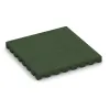 Fallschutzplatte von WARCO im Farbdesign Grasgrün mit den Abmessungen 500 x 500 x 50 mm. Produktfoto von Artikel 0692 in der Aufsicht von schräg vorne.