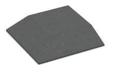 Dalle de coin (deux côtés biseautés)