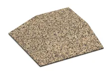 Dalle de coin (deux côtés biseautés)