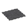 Fitnessboden Kompakt von WARCO im Farbdesign Leicht Grau Gesprenkelt mit den Abmessungen 50 × 50 × 0,8 cm. Produktfoto von Artikel 6458 in der Aufsicht von schräg vorne.