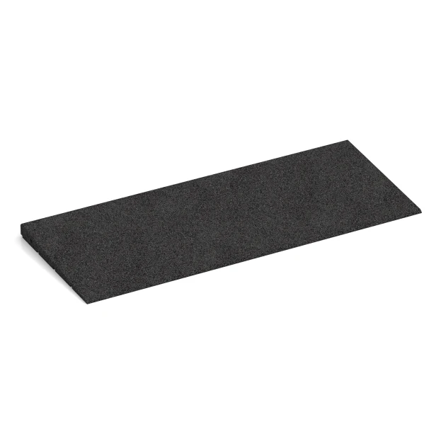 Übergangsrampe 75 cm von WARCO im Farbdesign Anthrazit mit den Abmessungen 75 x 30 cm | 8 < 30 mm. Produktfoto von Artikel 2348 in der Aufsicht von schräg vorne.