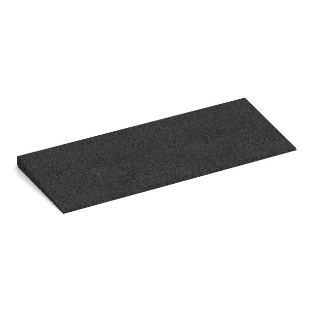 Übergangsrampe 75 cm von WARCO im Farbdesign Anthrazit mit den Abmessungen 75 x 30 cm | 8 < 35 mm. Produktfoto von Artikel 2388 in der Aufsicht von schräg vorne.