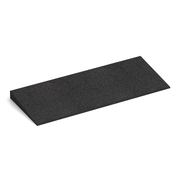 Übergangsrampe 75 cm von WARCO im Farbdesign Anthrazit mit den Abmessungen 75 x 30 cm | 8 < 45 mm. Produktfoto von Artikel 2468 in der Aufsicht von schräg vorne.