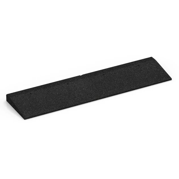 Übergangsrampe von WARCO im Farbdesign Anthrazit mit den Abmessungen 100 × 25 cm | 1 < 5 cm. Produktfoto von Artikel 6598 in der Aufsicht von schräg vorne.
