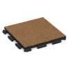 Gehwegplatte Classic von WARCO im Farbdesign Terra Cotta mit den Abmessungen 500 x 500 x 40 mm. Produktfoto von Artikel 1301 in der Aufsicht von schräg vorne.