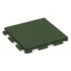 Gehwegplatte Classic von WARCO im Farbdesign Grasgrün mit den Abmessungen 500 x 500 x 40 mm. Produktfoto von Artikel 1388 in der Aufsicht von schräg vorne.