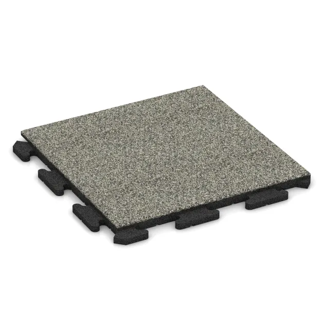 Poolfliese Classic von WARCO im Farbdesign Heller Granit mit den Abmessungen 500 x 500 x 30 mm. Produktfoto von Artikel 1208 in der Aufsicht von schräg vorne.