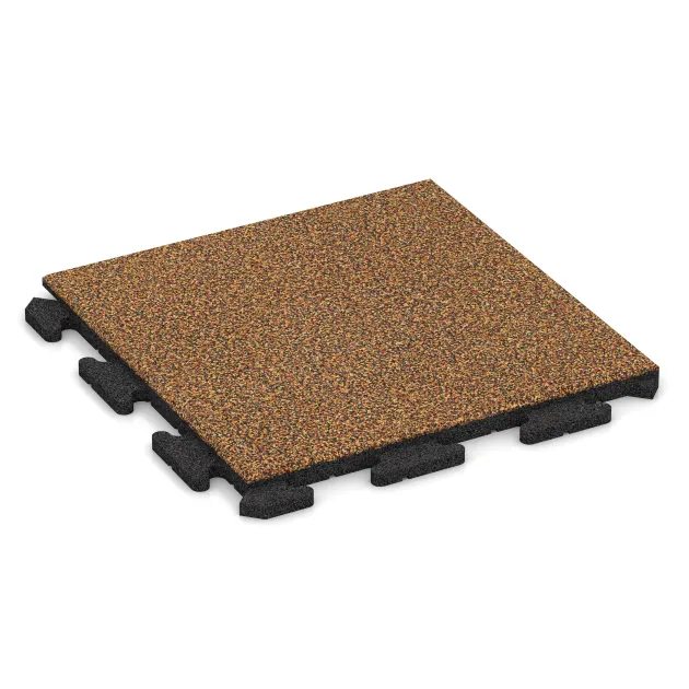 Poolfliese Classic von WARCO im Farbdesign Terra Cotta mit den Abmessungen 500 x 500 x 30 mm. Produktfoto von Artikel 1210 in der Aufsicht von schräg vorne.