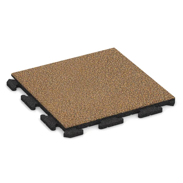 Terrassenplatte Classic von WARCO im Farbdesign Rattan Lounge mit den Abmessungen 500 x 500 x 30 mm. Produktfoto von Artikel 1153 in der Aufsicht von schräg vorne.