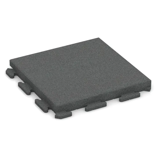 Gehwegplatte Classic von WARCO im Farbdesign Schiefergrau mit den Abmessungen 500 x 500 x 50 mm. Produktfoto von Artikel 1481 in der Aufsicht von schräg vorne.