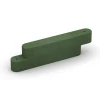 Gummi-Randstein von WARCO im Farbdesign Grasgrün mit den Abmessungen 100 x 15 x 30 cm. Produktfoto von Artikel 6641 in der Aufsicht von schräg vorne.