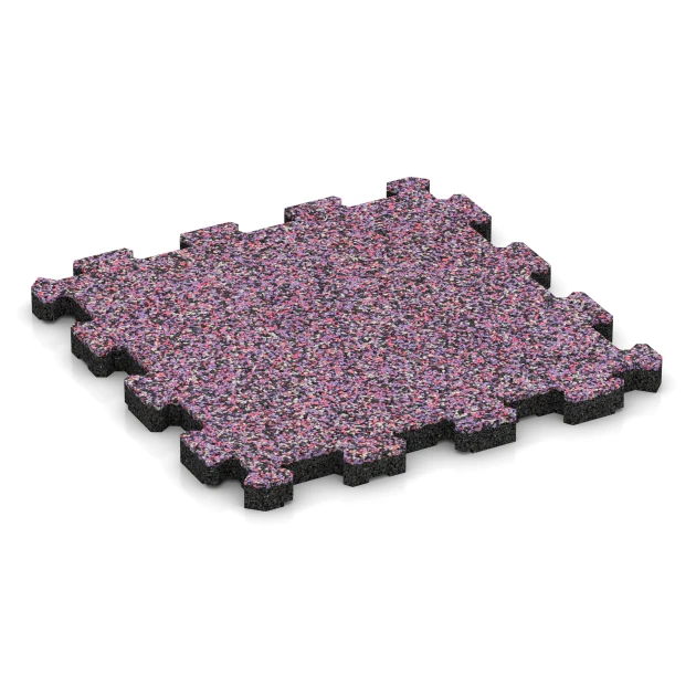 Fitnessmatte Premium 2 cm von WARCO im Farbdesign Lavendel mit den Abmessungen 30,6 x 30,6 x 2 cm | 0,094 m². Produktfoto von Artikel 3719 in der Aufsicht von schräg vorne.