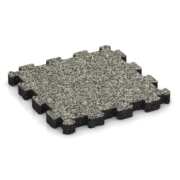 Dalle plage de piscine sans joints de WARCO en couleur Granit clair au format 306 x 306 x 30 mm. La photo de l’article 6106 dans la vue complète de face.