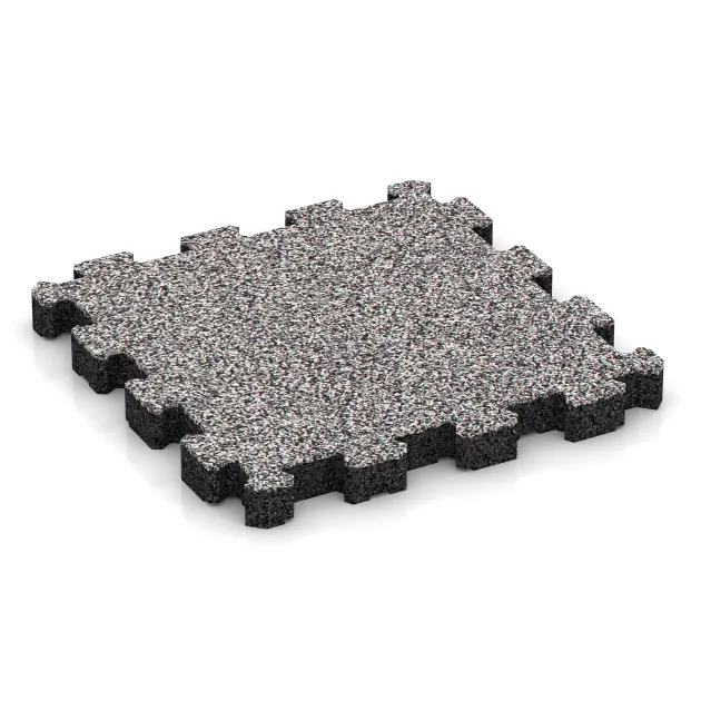 Dalle plage de piscine sans joints de WARCO en couleur Gris mélange au format 306 x 306 x 30 mm. La photo de l’article 5227 dans la vue complète de face.