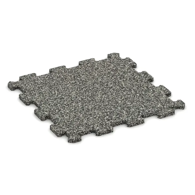 Sol de Fitness Compact de WARCO en couleur Granit classique au format 485 x 485 x 16 mm. La photo de l’article 0959 dans la vue complète de face.
