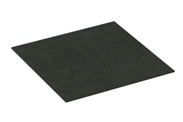 Gummigranulat-Platte von WARCO im Farbdesign Leicht Grün Gesprenkelt mit den Abmessungen 1000 x 1000 x 8 mm. Produktfoto von Artikel 4512 in der Aufsicht von schräg vorne.