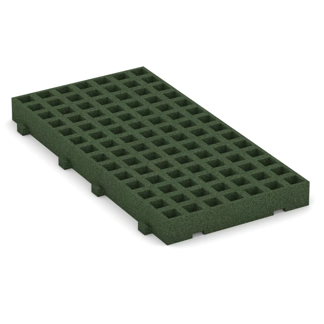 Dalle de gazon de WARCO en couleur Vert herbe au format 100 × 50 × 8 cm. La photo de l’article 6120 dans la vue complète de face.