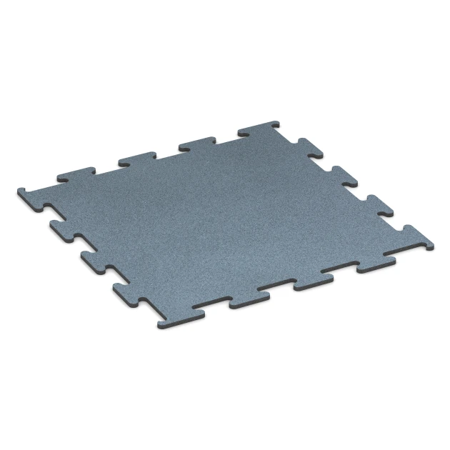 Fitness Performance Elite Trainingsboden von WARCO im Farbdesign Altsilber mit den Abmessungen 100 x 100 x 1,5 cm | 1,00 m². Produktfoto von Artikel 6160 in der Aufsicht von schräg vorne.