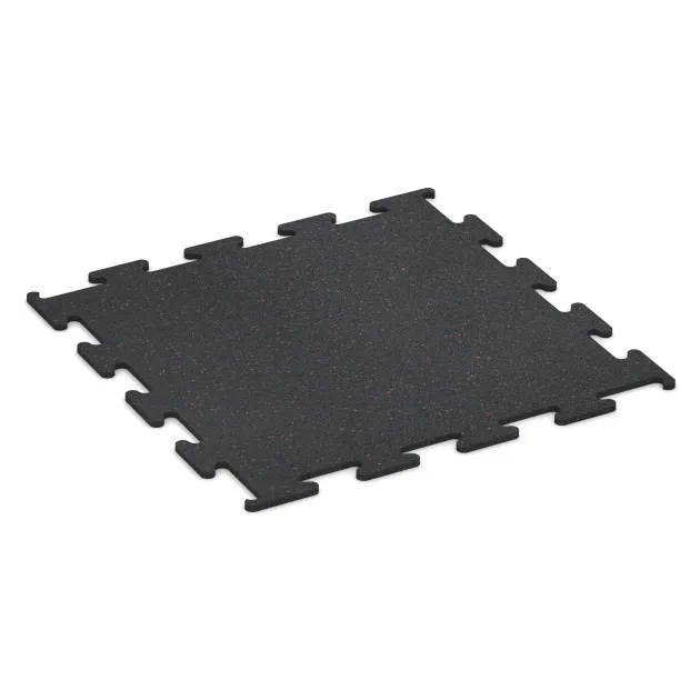 Fitness Performance Elite Trainingsboden von WARCO im Farbdesign Leicht Gelb Gesprenkelt mit den Abmessungen 1000 x 1000 x 15 mm. Produktfoto von Artikel 3756 in der Aufsicht von schräg vorne.