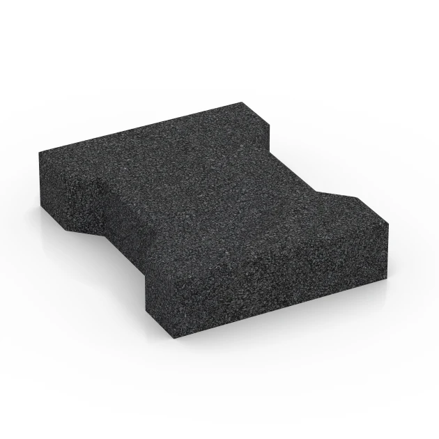 Pavé autobloquant en caoutchouc pour chevaux de WARCO en couleur Anthracite au format 20 x 16,5 x 4,3 cm | 25 m². La photo de l’article 3844 dans la vue complète de face.