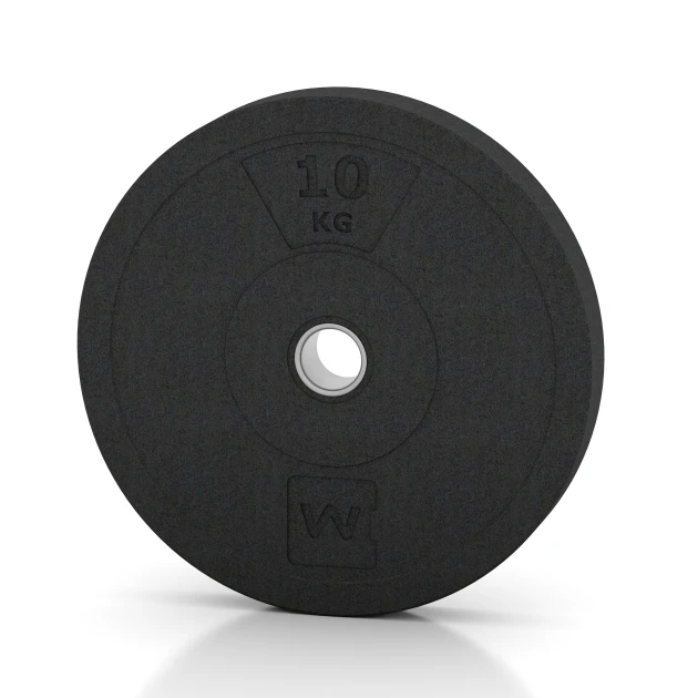 Bumper Plate de WARCO en couleur Anthracite au format 10 kg | ø 45,4 x 5,85 cm. La photo de l’article 6085 dans la vue complète de face.