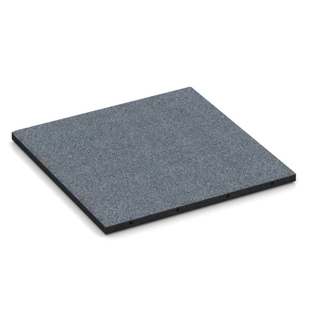 Fallschutzplatte – 95 cm von WARCO im Farbdesign Graphitgrau mit den Abmessungen 50 x 50 x 3 cm. Produktfoto von Artikel 6130 in der Aufsicht von schräg vorne.