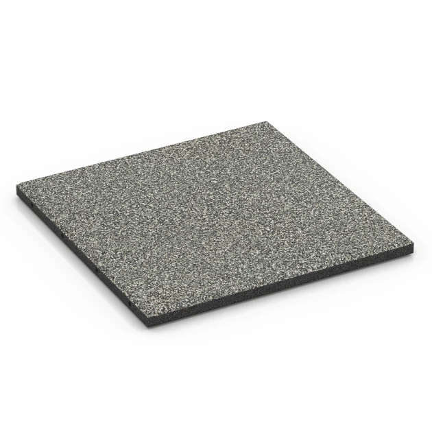 Terrassenplatte Classic von WARCO im Farbdesign Grauer Granit mit den Abmessungen 50 x 50 x 3 cm | 0,25 m². Produktfoto von Artikel 6355 in der Aufsicht von schräg vorne.